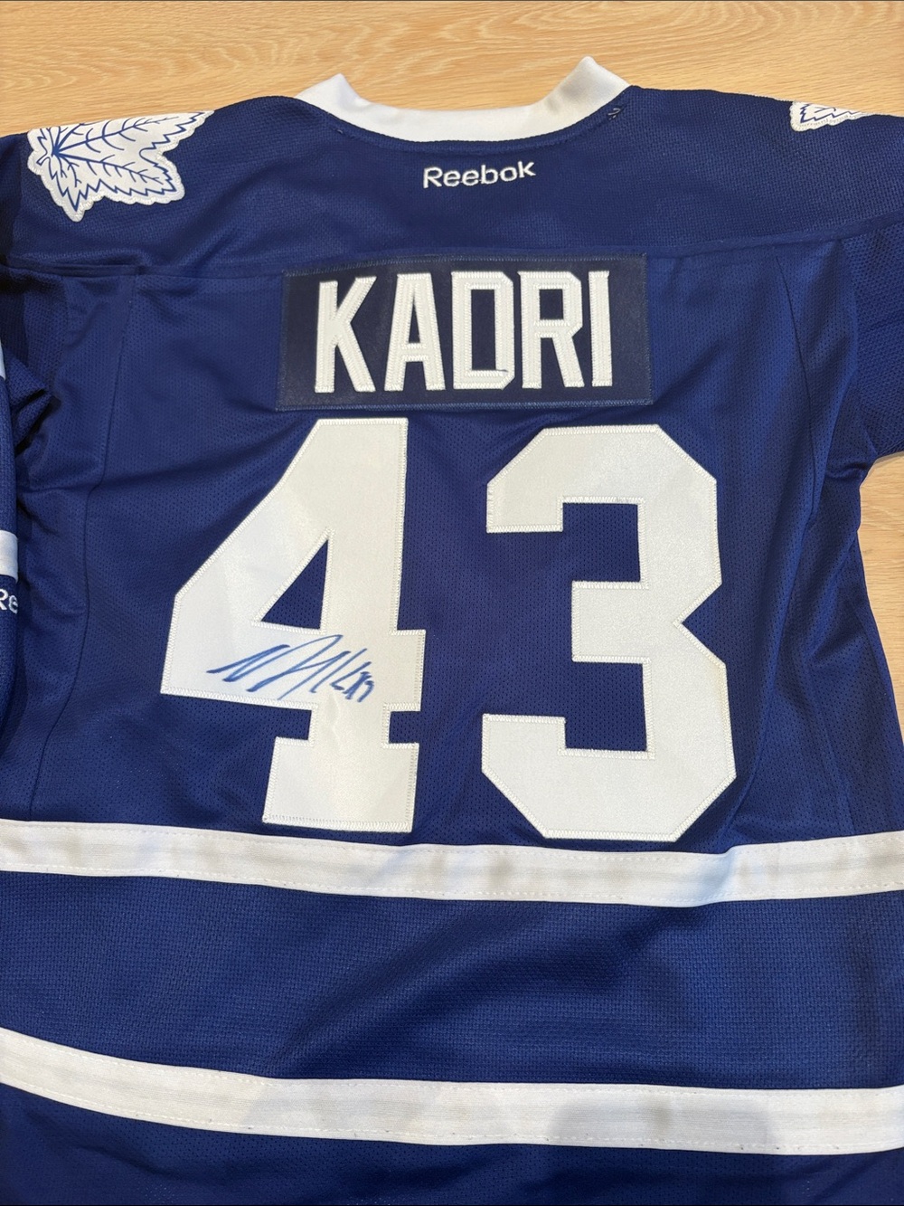 AUTOGRAPHED KIDS JERSEY Toronto Maple Leafs Kadri #43